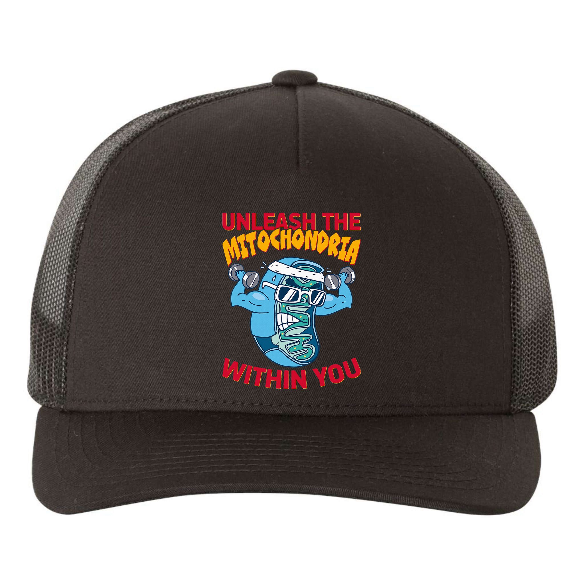 Cell Mitochondria Yupoong Adult 5-Panel Trucker Hat