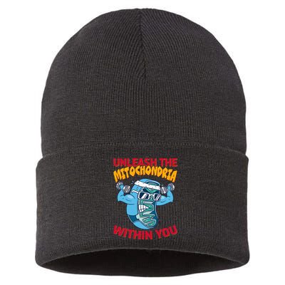 Cell Mitochondria Sustainable Knit Beanie