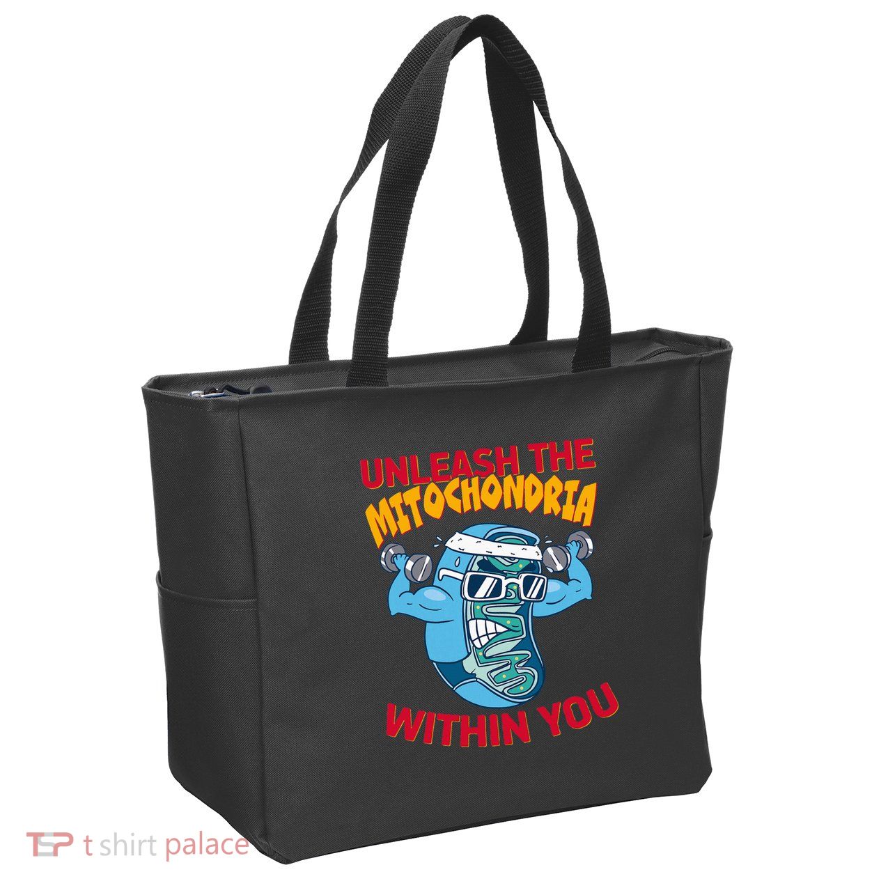 Cell Mitochondria Zip Tote Bag