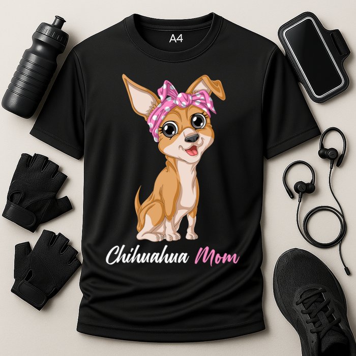 Chihuahua Mom Cooling Performance Crew T-Shirt