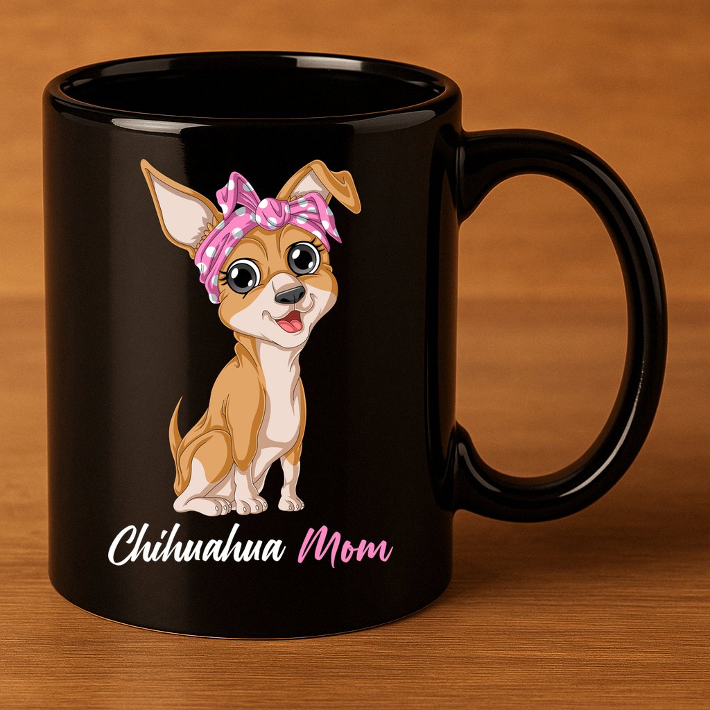 Chihuahua Mom 11oz C Handle Ceramic Mug