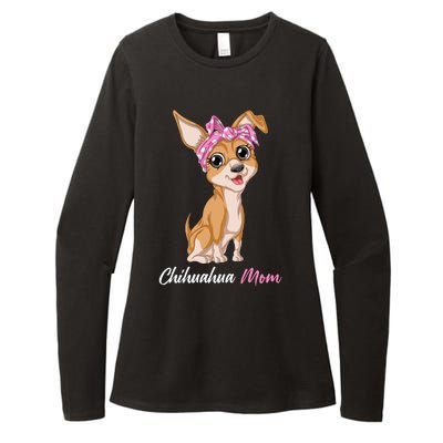 Chihuahua Mom Womens CVC Long Sleeve Shirt