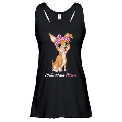 Chihuahua Mom Ladies Essential Flowy Tank