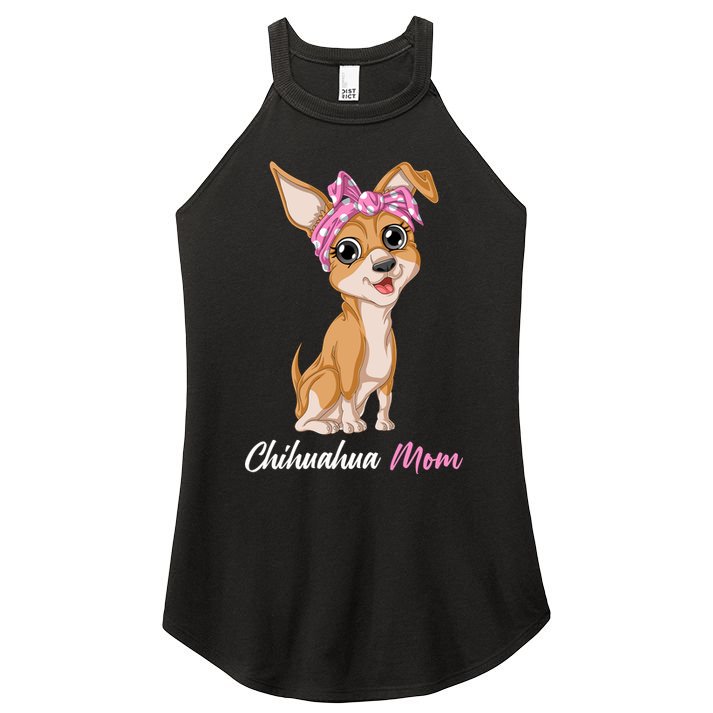 Chihuahua Mom Women's Perfect Tri Rocker Tank