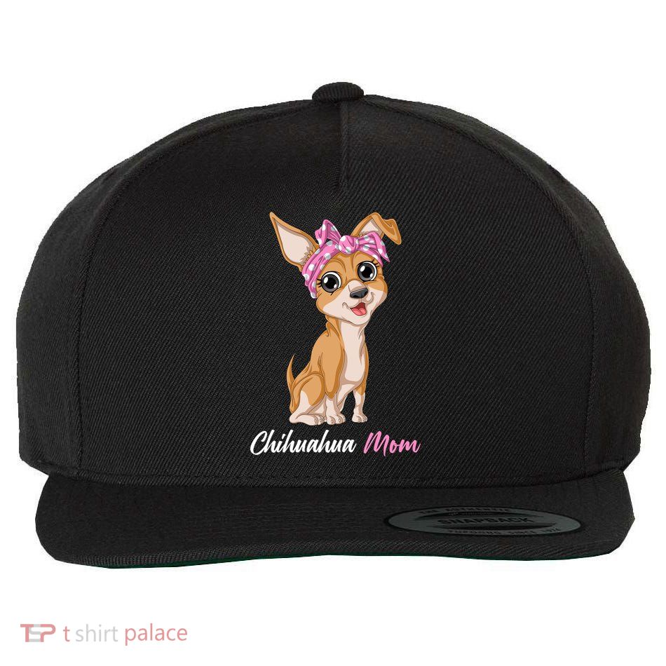Chihuahua Mom Wool Snapback Cap