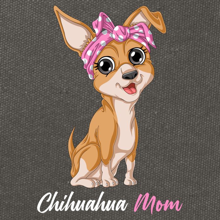Chihuahua Mom Cotton Canvas Backpack