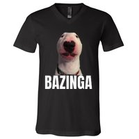 Cringe Meme Dog Genz Trendy Teenager Slang V-Neck T-Shirt