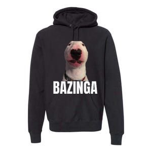 Cringe Meme Dog Genz Trendy Teenager Slang Premium Hoodie