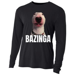 Cringe Meme Dog Genz Trendy Teenager Slang Cooling Performance Long Sleeve Crew