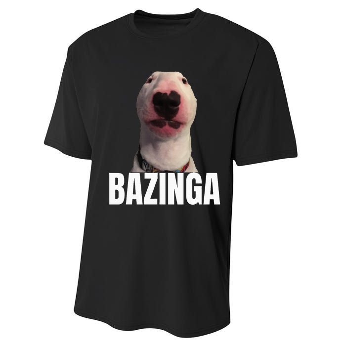 Cringe Meme Dog Genz Trendy Teenager Slang Performance Sprint T-Shirt