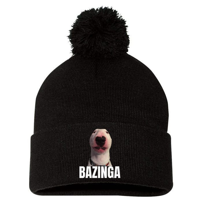 Cringe Meme Dog Genz Trendy Teenager Slang Pom Pom 12in Knit Beanie