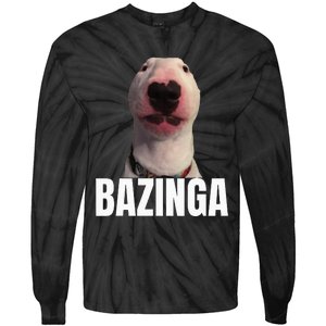 Cringe Meme Dog Genz Trendy Teenager Slang Tie-Dye Long Sleeve Shirt