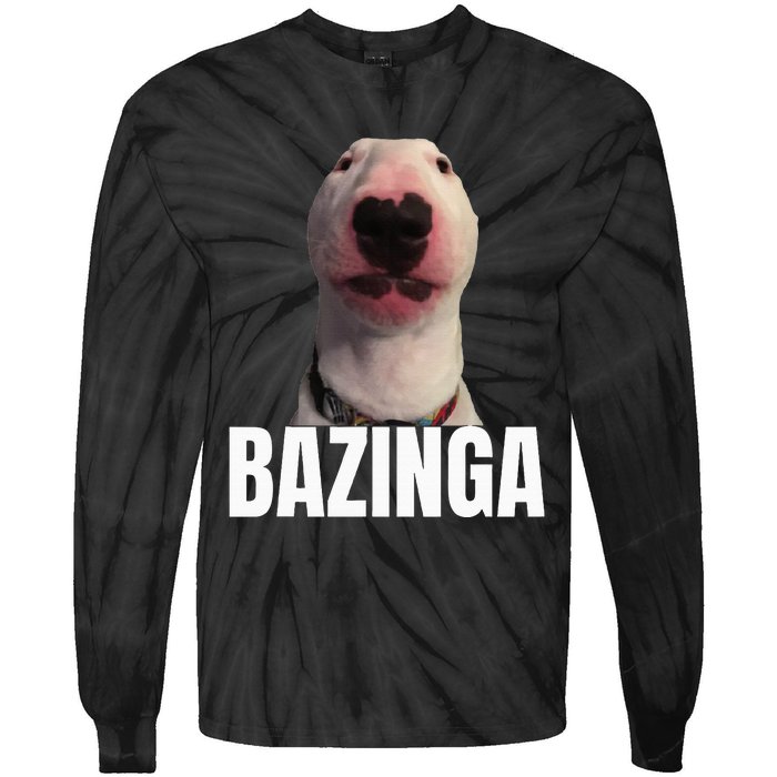 Cringe Meme Dog Genz Trendy Teenager Slang Tie-Dye Long Sleeve Shirt