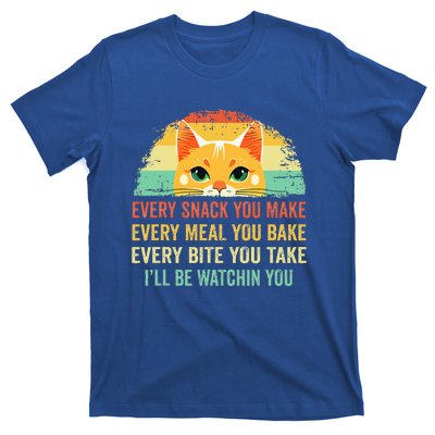 Cat Mom Dad Owner Funny Every Snack You Make T-Shirt