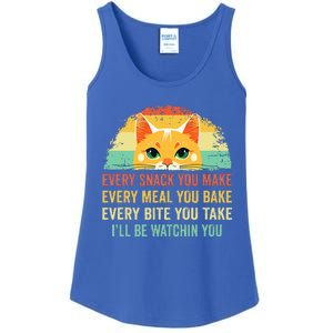 Cat Mom Dad Owner Funny Every Snack You Make Ladies Essential Tank