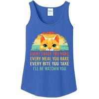 Cat Mom Dad Owner Funny Every Snack You Make Ladies Essential Tank