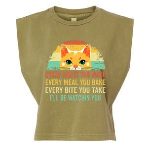 Cat Mom Dad Owner Funny Every Snack You Make Garment-Dyed Women's Muscle Tee