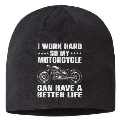 Cool Motorcycle Design For Men Women Motorcycle Lover Rider Sustainable Beanie