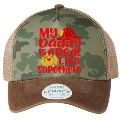 Cute My Daddy Is A Real Life Superhero Gift Legacy Tie Dye Trucker Hat