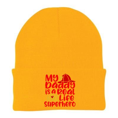 Cute My Daddy Is A Real Life Superhero Gift Knit Cap Winter Beanie