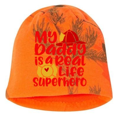 Cute My Daddy Is A Real Life Superhero Gift Kati - Camo Knit Beanie