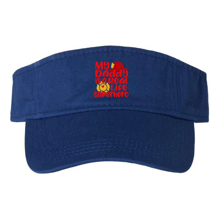 Cute My Daddy Is A Real Life Superhero Gift Valucap Bio-Washed Visor