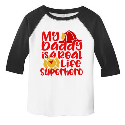 Cute My Daddy Is A Real Life Superhero Gift Toddler Fine Jersey T-Shirt