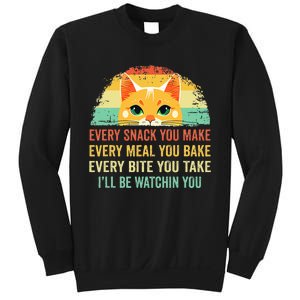 Cat Mom Dad Owner Funny Every Snack You Make For Cats Lover Sweatshirt