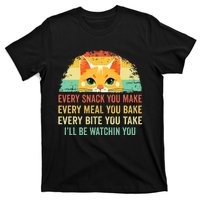 Cat Mom Dad Owner Funny Every Snack You Make For Cats Lover T-Shirt