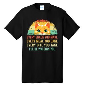 Cat Mom Dad Owner Funny Every Snack You Make For Cats Lover Tall T-Shirt