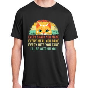 Cat Mom Dad Owner Funny Every Snack You Make For Cats Lover Adult ChromaSoft Performance T-Shirt