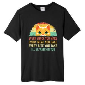 Cat Mom Dad Owner Funny Every Snack You Make For Cats Lover Tall Fusion ChromaSoft Performance T-Shirt