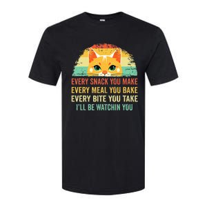 Cat Mom Dad Owner Funny Every Snack You Make For Cats Lover Softstyle CVC T-Shirt