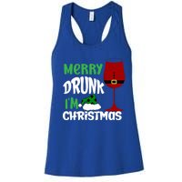 Christmas Merry Drunk IM Christmas Wine Santa Cute Gift Women's Racerback Tank