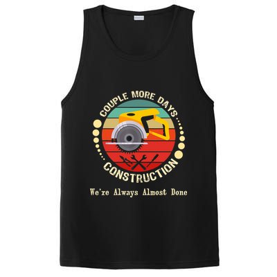 Couple More Days Construction We’re Always Almost Done Retro PosiCharge Competitor Tank