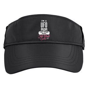 Cool Mothers Day Design Ufo Mom Cute Gift Adult Drive Performance Visor