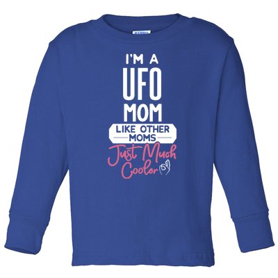 Cool Mothers Day Design Ufo Mom Cute Gift Toddler Long Sleeve Shirt