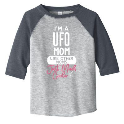 Cool Mothers Day Design Ufo Mom Cute Gift Toddler Fine Jersey T-Shirt