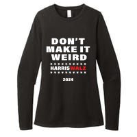 Christopher Moore DonT Make It Weird Harris Walz 2024 Womens CVC Long Sleeve Shirt