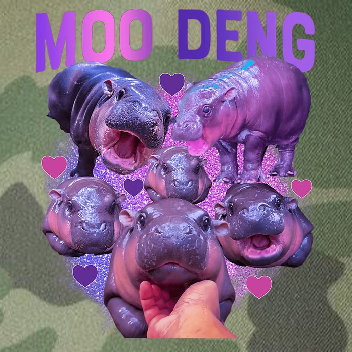 Cute Moo Deng Funny Baby Hippo Pygmy Hippopotamus Legacy Tie Dye Trucker Hat