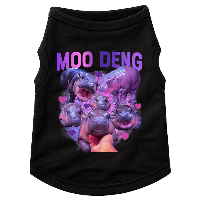 Cute Moo Deng Funny Baby Hippo Pygmy Hippopotamus Doggie Tank