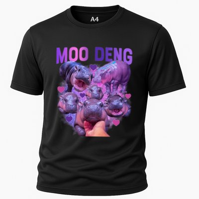 Cute Moo Deng Funny Baby Hippo Pygmy Hippopotamus Performance Shirt