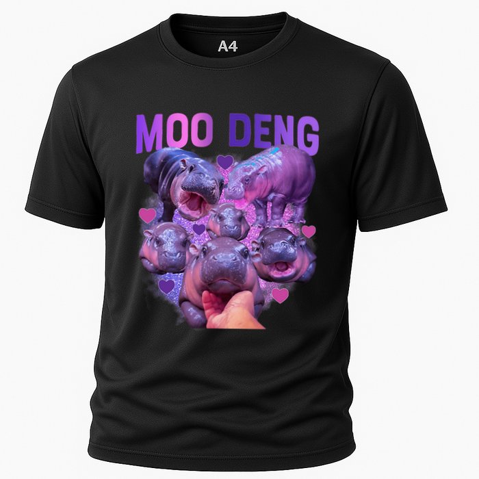 Cute Moo Deng Funny Baby Hippo Pygmy Hippopotamus Performance Shirt