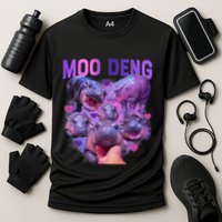 Cute Moo Deng Funny Baby Hippo Pygmy Hippopotamus Performance Shirt