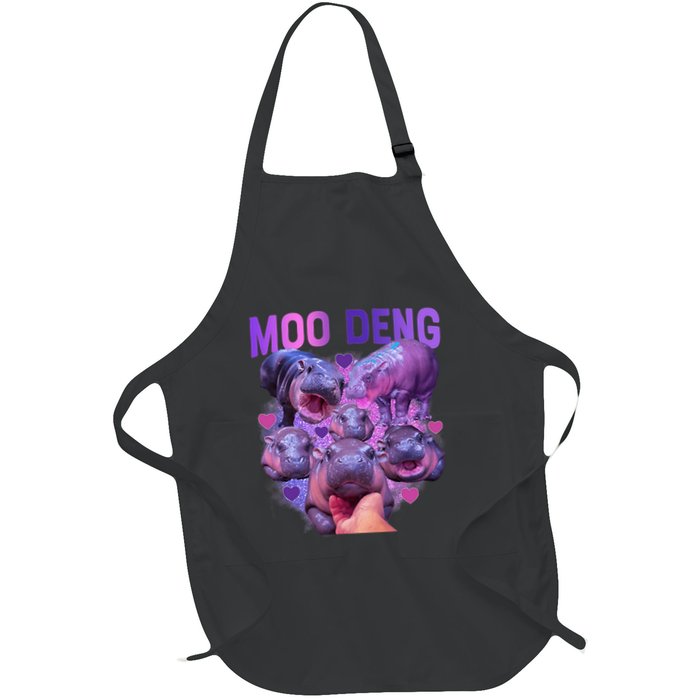 Cute Moo Deng Funny Baby Hippo Pygmy Hippopotamus Apron