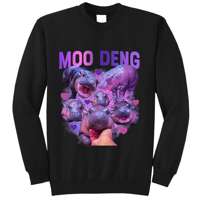Cute Moo Deng Funny Baby Hippo Pygmy Hippopotamus Sweatshirt