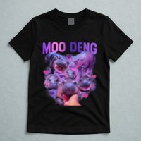 Cute Moo Deng Funny Baby Hippo Pygmy Hippopotamus T-Shirt