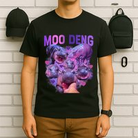 Cute Moo Deng Funny Baby Hippo Pygmy Hippopotamus T-Shirt