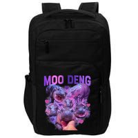 Cute Moo Deng Funny Baby Hippo Pygmy Hippopotamus Impact Tech Backpack