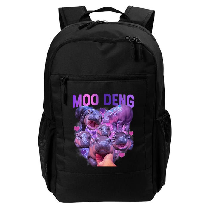 Cute Moo Deng Funny Baby Hippo Pygmy Hippopotamus Backpack